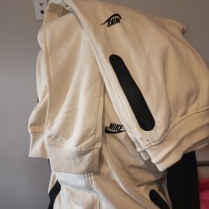 Nike Cream Hoodie with Black Accents